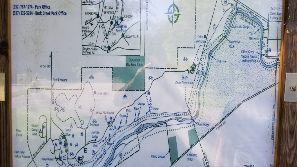 Map of John Bryan State Park