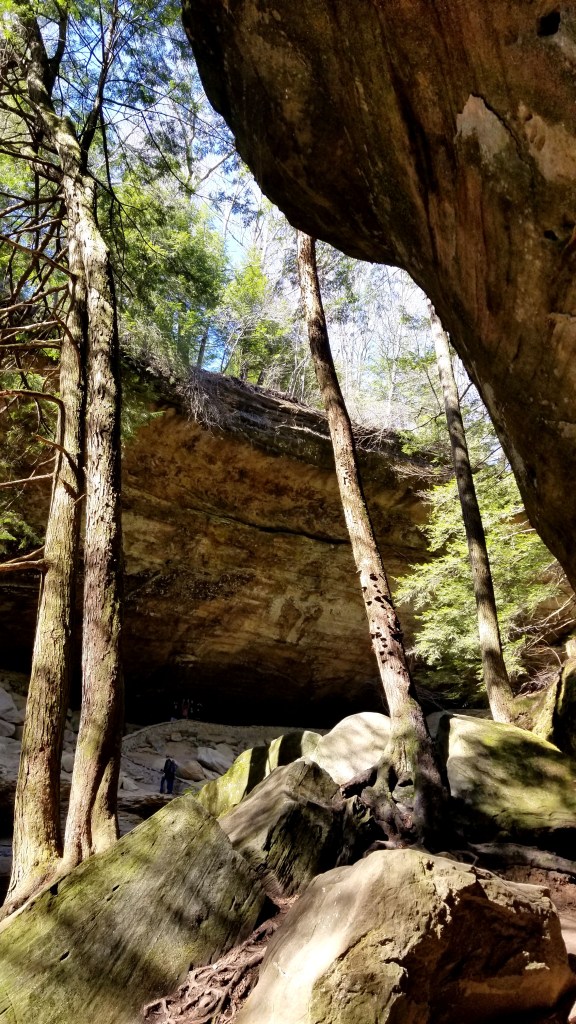 The cliffs of Old Man's Cave